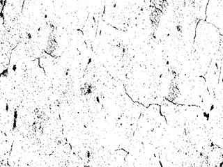 Naklejka premium Black and white grunge texture with cracks on concrete surface.