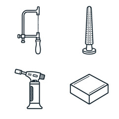 Naklejka premium Industrial tools and equipment.