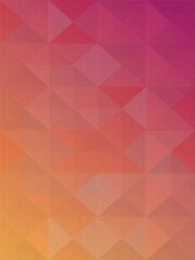 Fototapeta premium Abstract geometric polygonal background with orange and purple gradient triangles.Modern low poly vector illustration featuring colorful diamond shape patterns.