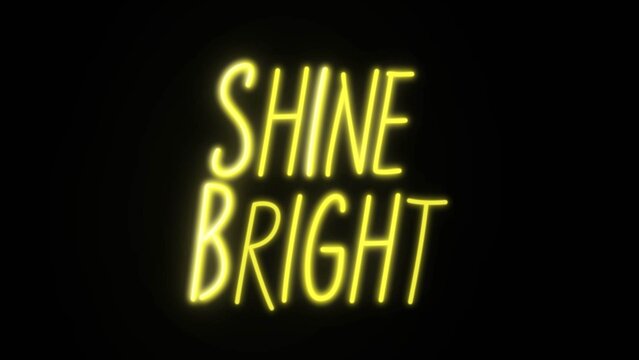 Glowing Neon Typography