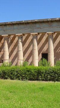 Ancient Temple of Hephaestus in Athens, Greece