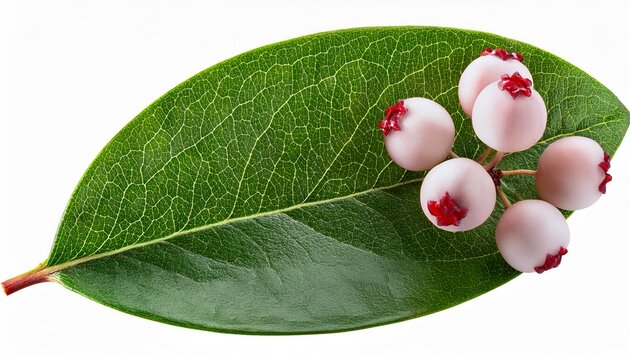 Fresh Serviceberry Cluster Isolated On Transparent Background