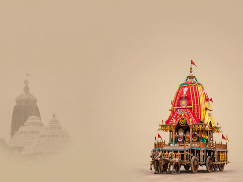 Jagannath rath yatra hindu festival divine idols with traditional jewelry spiritual india 