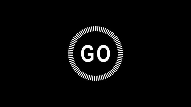 Random dial design illustration .Circle countdown timer one minute animation from 0 to 3 second animation. Modern flat design with animation. neon circle and number looping animated
