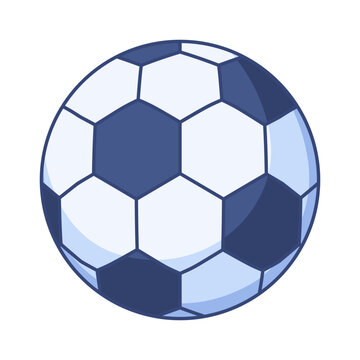 leather soccer ball with a traditional black and white hexagonal pattern