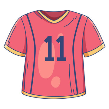 football jersey shirt with number eleven printed on front