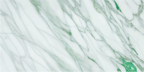 Elegant white marble with striking green veins, a luxurious texture ideal for skin tile wallpaper, exuding sophistication and uniqueness in design. © FS