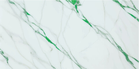 Elegant white marble with striking green veins, a luxurious texture ideal for skin tile wallpaper, exuding sophistication and uniqueness in design. © FS