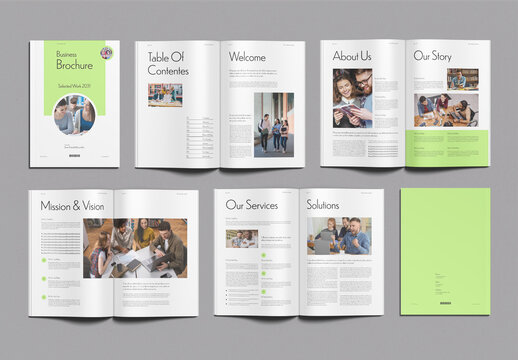 Business Brochure Template Design