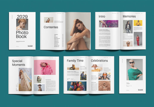 Photo Album Book Template Design