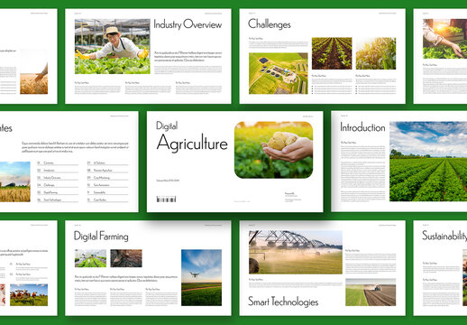 Digital Agriculture Presentation Template Design