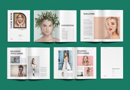 Minimal Lookbook Template Layout Design