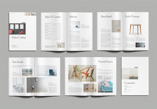 Product Catalog Brochure Template Design