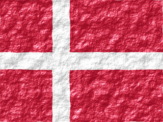 Fototapeta premium Denmark Flag SVG with Rough and Glossy Effect