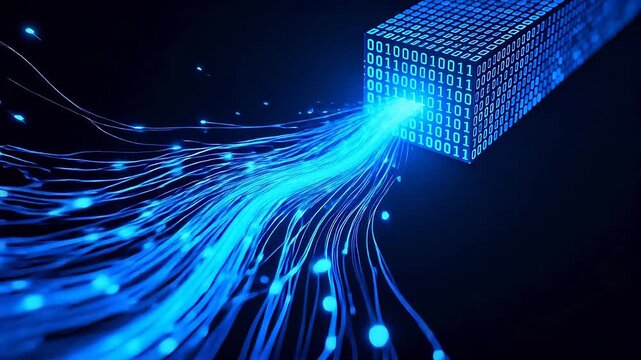 Binary data flow from cube