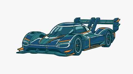 Obraz premium High-Speed Racing Hypercar Concept.