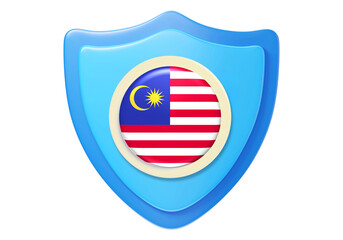 Fototapeta premium Malaysia protection and safety concept icon