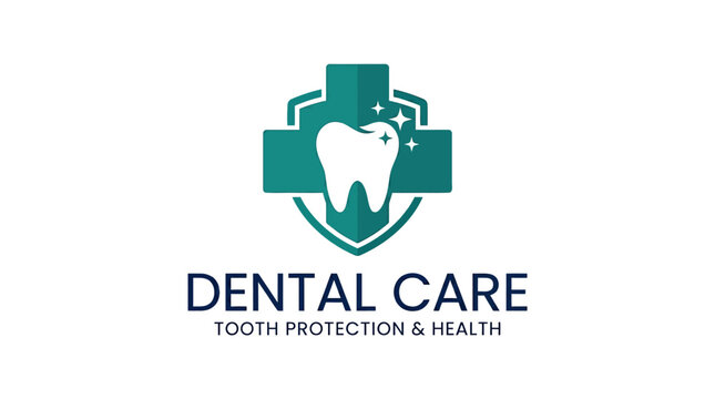 Dental care and tooth protection logo.
