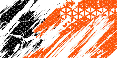 Vibrant background template designed for motor racing event, utilizing striking colors and textures that convey excitement and energy for promotional materials. © Berkah