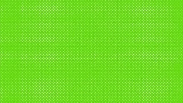 Bright Lime Green and White Halftone Dotted Background with Retro Pop Art Comic Texture Loop 4k video