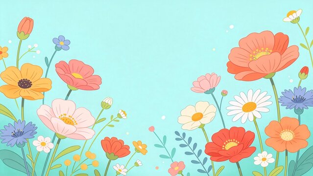 Colorful floral illustration