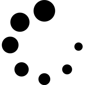 Dots Progress Spinner Vector Loading Buffering Interface Icon