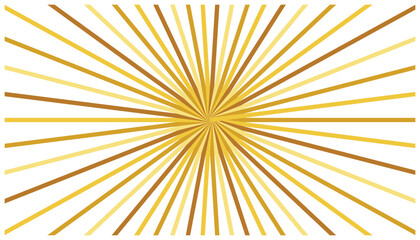 Fototapeta premium Golden sunburst background, radial lines emanating from center, vintage starburst pattern, abstract design.