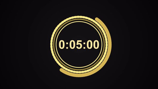 10 second countdown timer sequence with black number text counting from 10 to 0 with solid blue circle element animation. Circle countdown timer 10 sec on white background 4K UHD