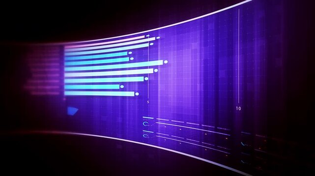Global financial data visualization, stock market analytics, world map with rising growth chart, big data technology, digital economy, fintech trading interface, futuristic business background