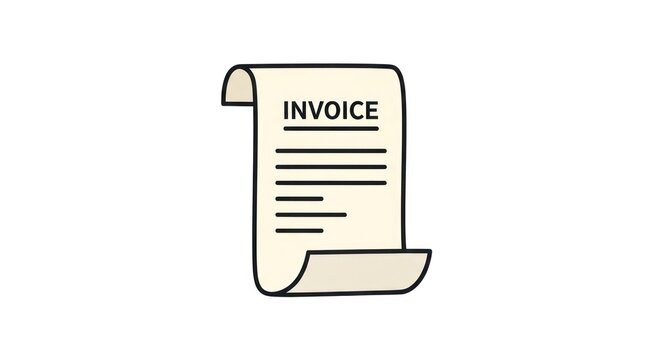 Invoice document bill paper finance.