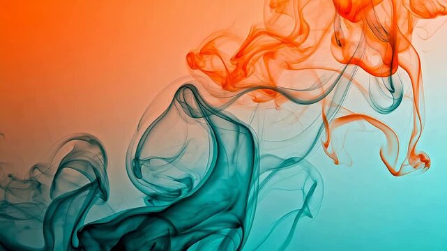 Abstract swirling smoke patterns