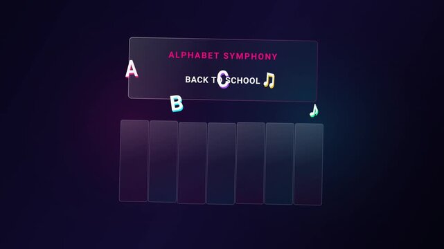 Alphabet and Music Note Symphony