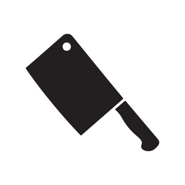 Cleaver silhouette vector flat illustration design.
