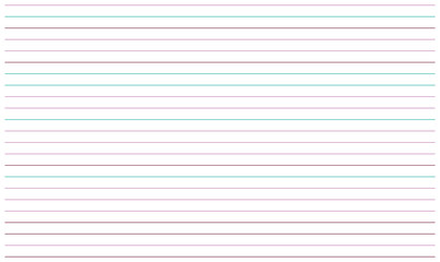 Set of horizontal lines in various colors like purple and teal on a white background. © RIDOY
