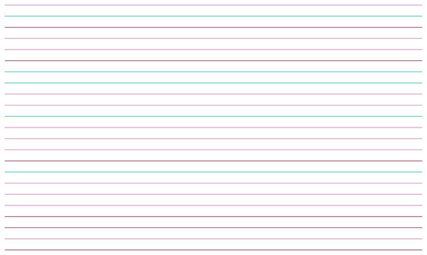 Set of horizontal lines in various colors like purple and teal on a white background.