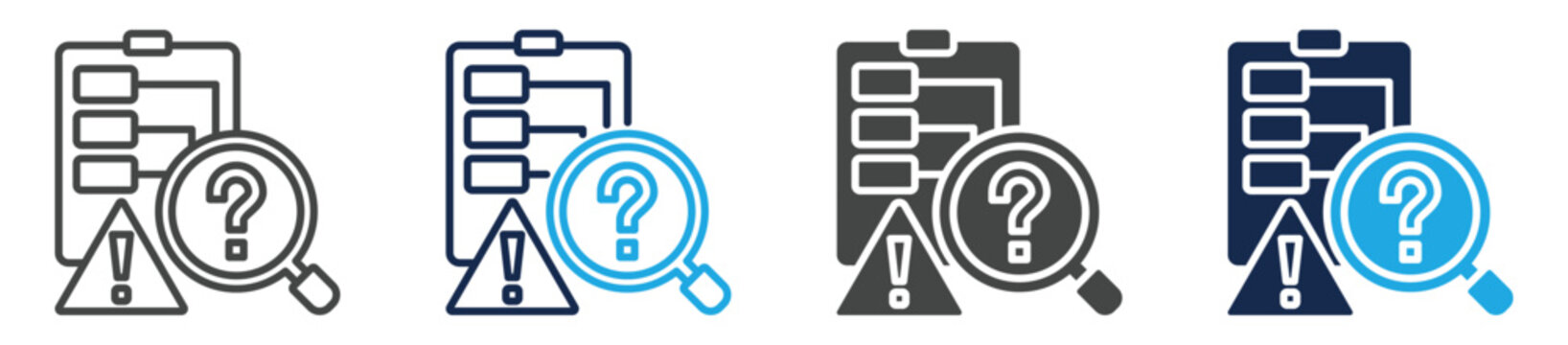 root couse icon set multiple concept