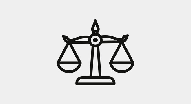 Black scales of justice law and legal symbol.