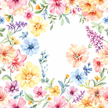 Seamless Watercolor Floral Pattern Featuring Elegant Soft Pink and Vibrant Orange Gerberas for Digital Scrapbooking Backgrounds