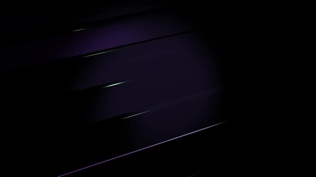 Abstract Purple Light Streaks Gliding with Cinematic Glow in Dark Digital Environment Featuring Futuristic Anamorphic Lens Flare Style