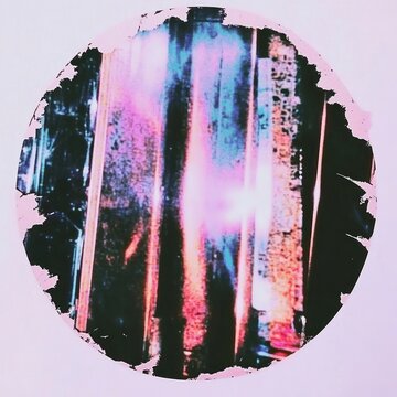A circle sticker abstract aesthetic circular.