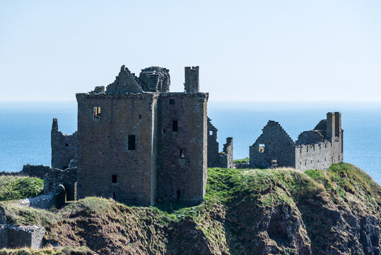 Dunnottar Castle near Stonehaven in Scotland, UK