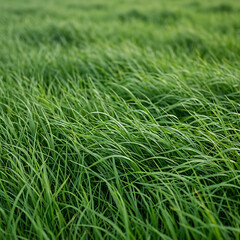 Fototapeta premium Close-up of lush green grass texture illustration