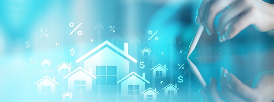 Real Estate Investment Concept for Property Market Analysis and Financial Growth Strategy