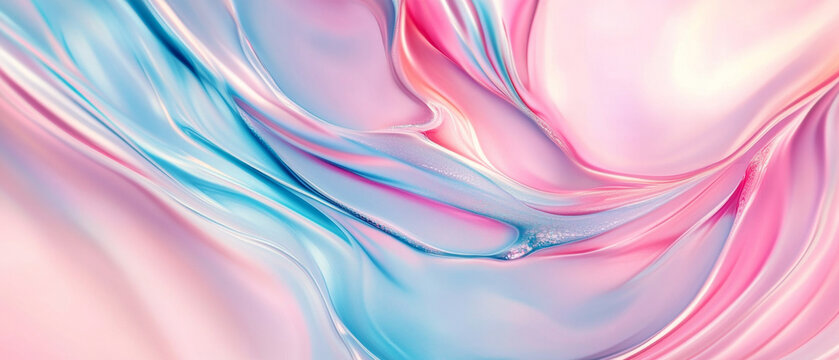 Pink and Blue Fluid Abstract Art Background