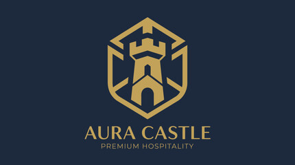 castle vintage heraldic fortresses emblems © Aone.std