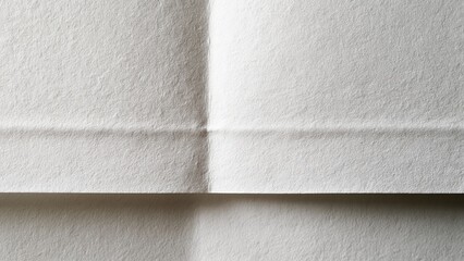 Fototapeta premium Close-up of white textured wall with subtle shadow line