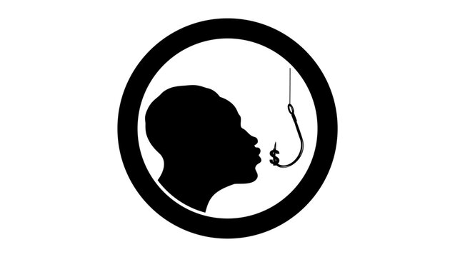 Casino excitement, black isolated vector silhouette