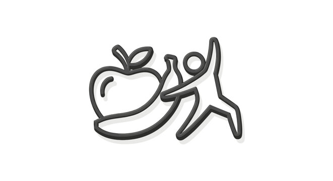 Person throwing an apple.