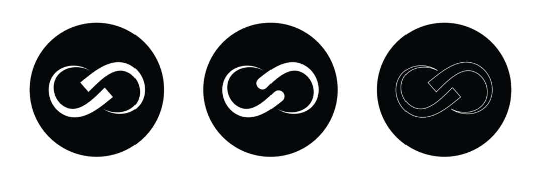 Infinity symbol, infinity loop or icon, infinity logo infinity sign symbol. EPS 10 . Vector Illustration . 