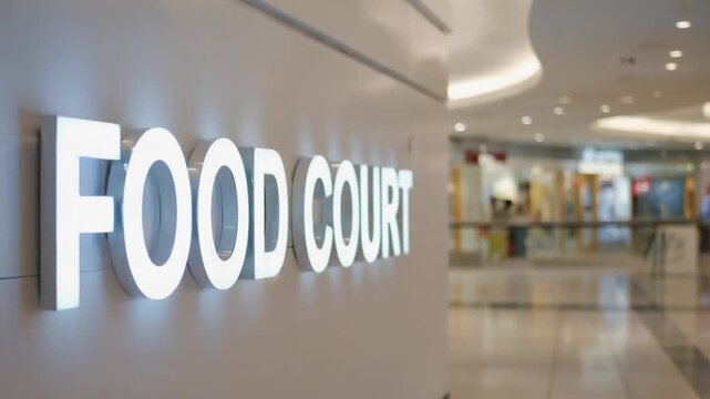 Food court in a mall.